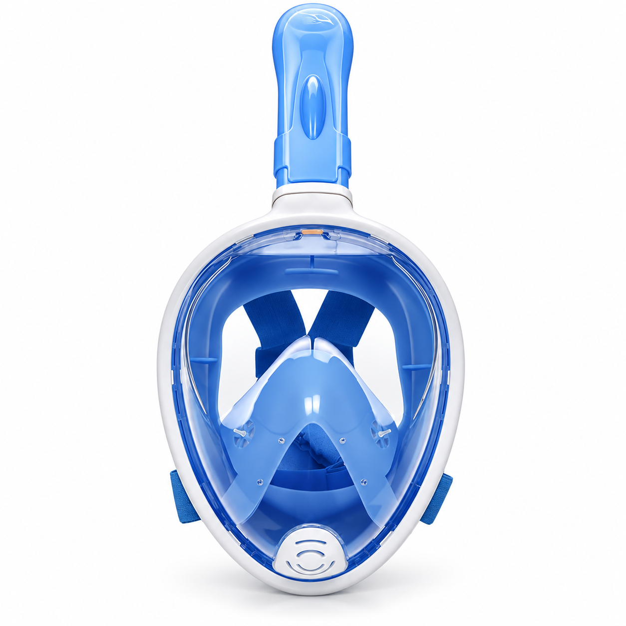 Blue adult full-face snorkel mask
